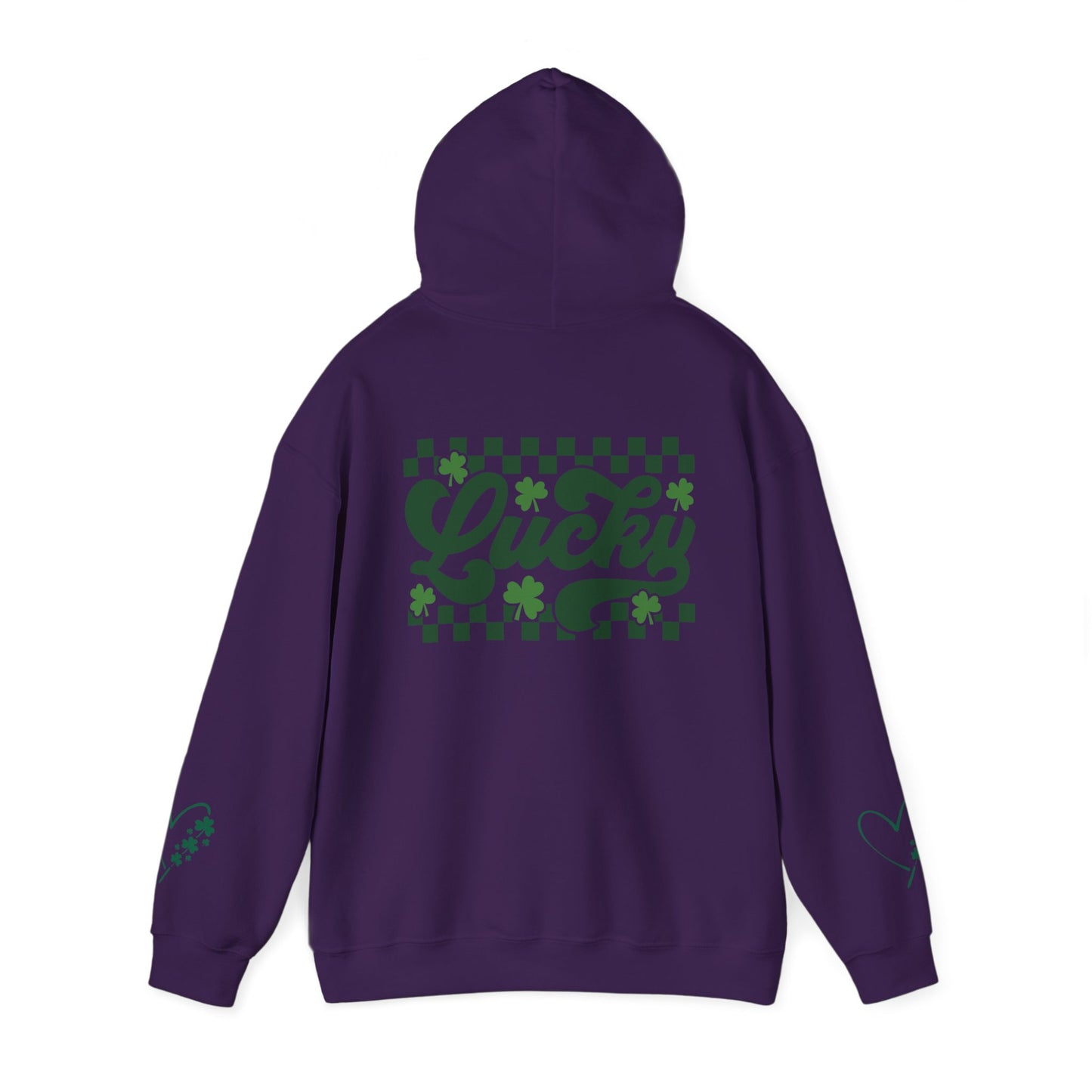 Lucky Heart Floral Hoodie for Unisex - St. Patrick's Day Sweatshirt