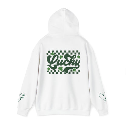 Lucky Heart Floral Hoodie for Unisex - St. Patrick's Day Sweatshirt