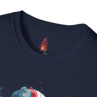 Baseball Kid Splash Art T-Shirt - Creative Unisex Soft style Tee