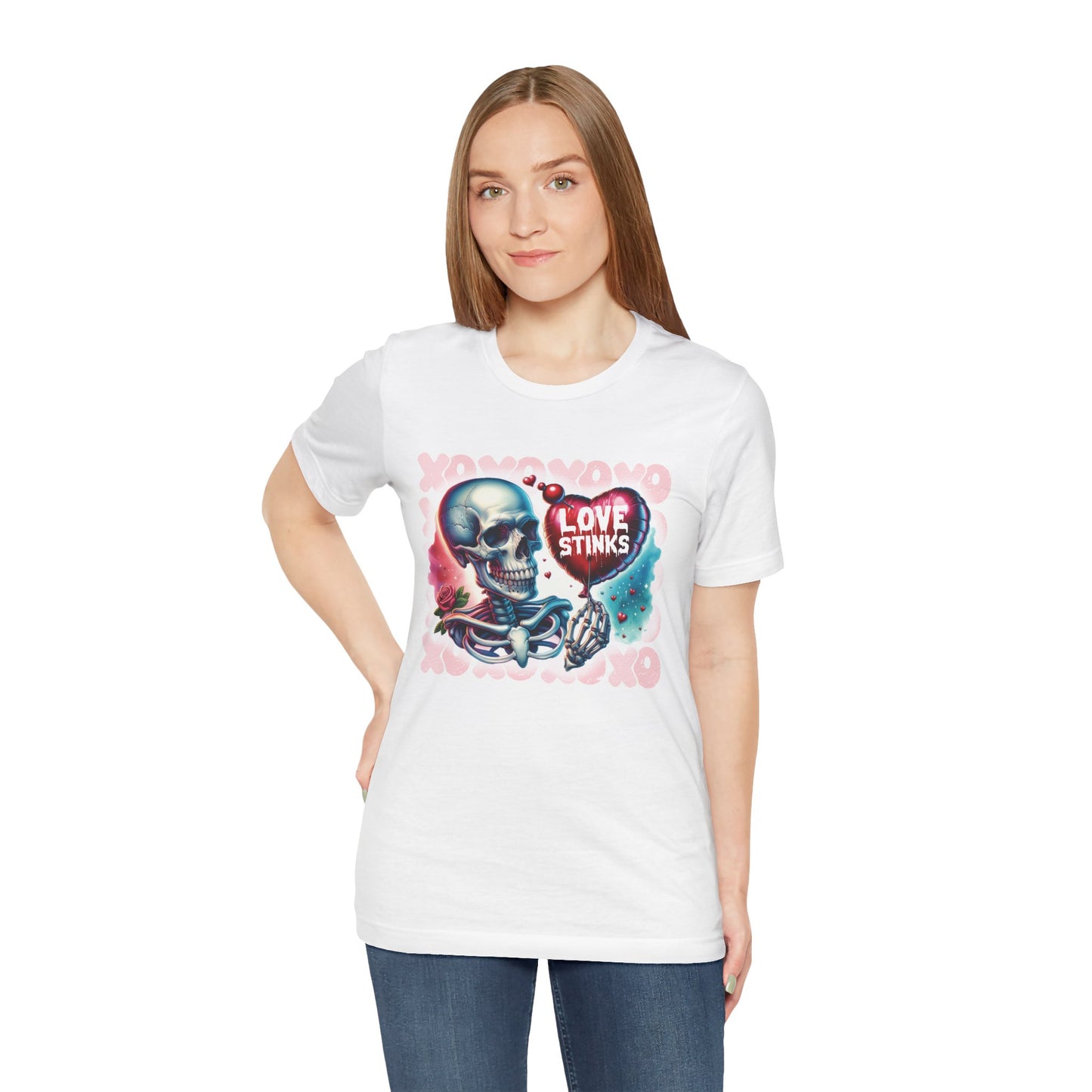 Love Stinks Unisex Short Sleeve Tee - Unique Graphic T-Shirt for Alternative Fashion Lovers