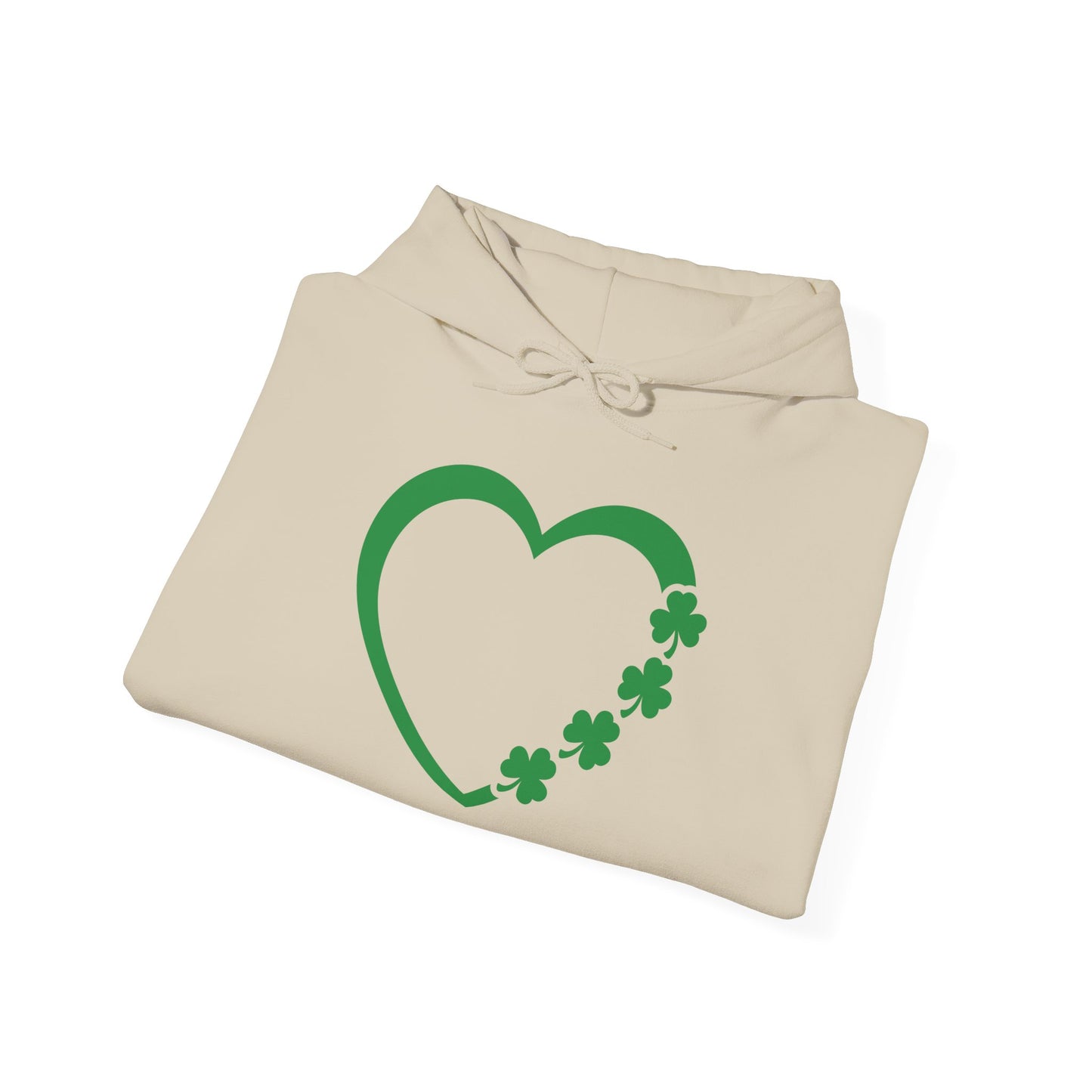 St. Patrick's Day Love Hoodie - Irish Kisses & Shamrock Wishes Sweatshirt