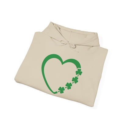 St. Patrick's Day Love Hoodie - Irish Kisses & Shamrock Wishes Sweatshirt