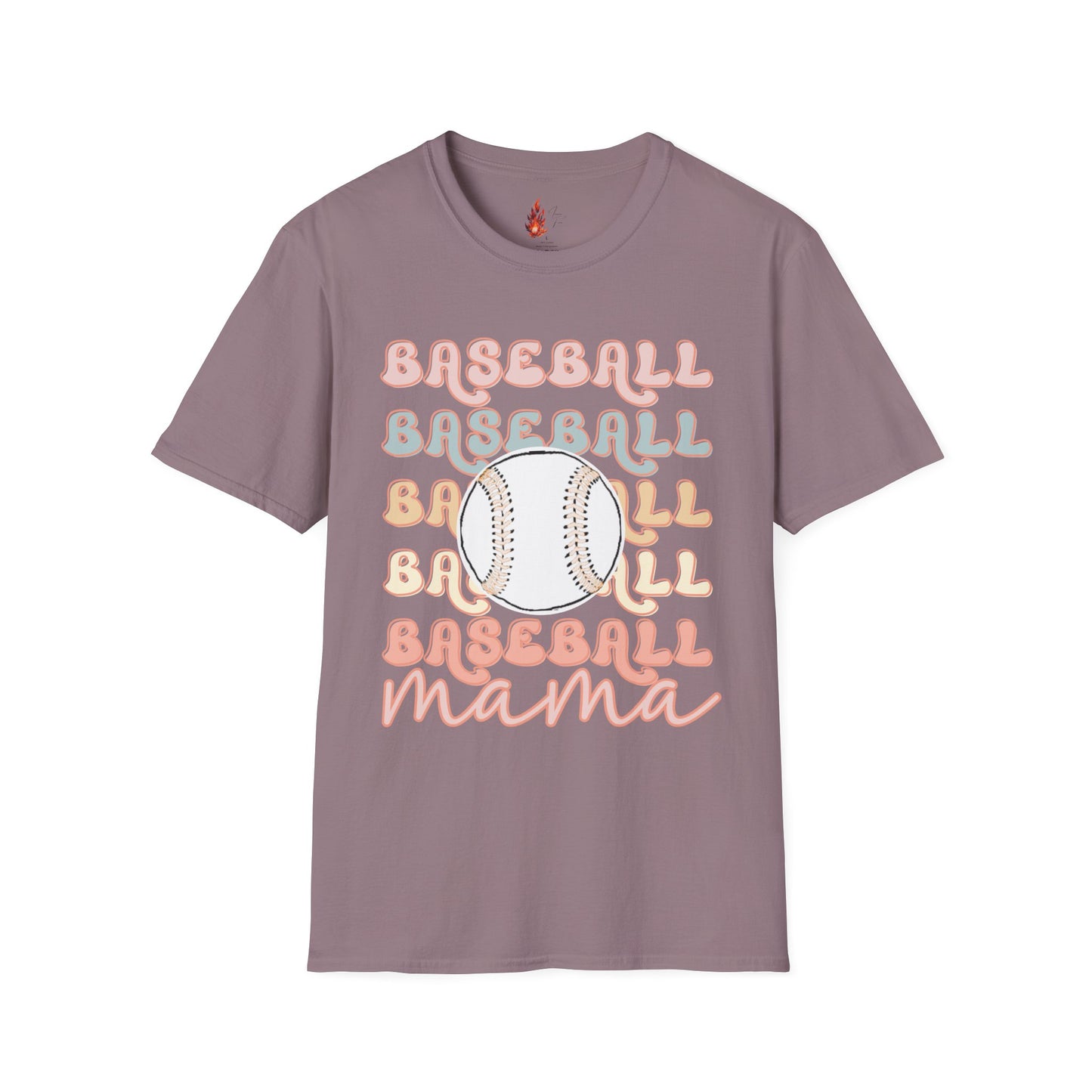 Baseball Mama Unisex Softstyle T-Shirt - Perfect for Sports Moms