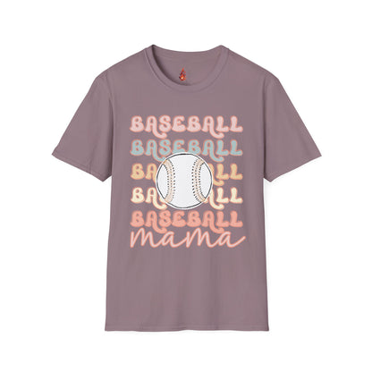 Baseball Mama Unisex Softstyle T-Shirt - Perfect for Sports Moms