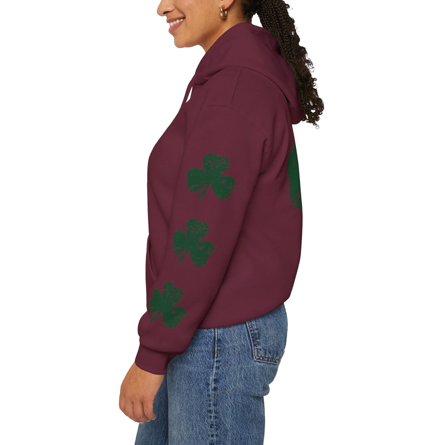 Lucky Shamrock Unisex Hooded Sweatshirt for St. Patrick's Day
