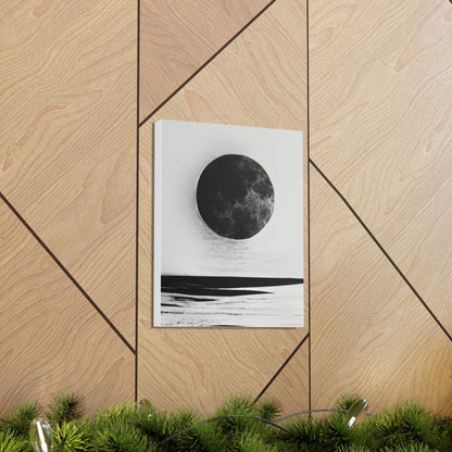 Moonlit Canvas Gallery Wrap - Elegant Wall Art for Home Décor