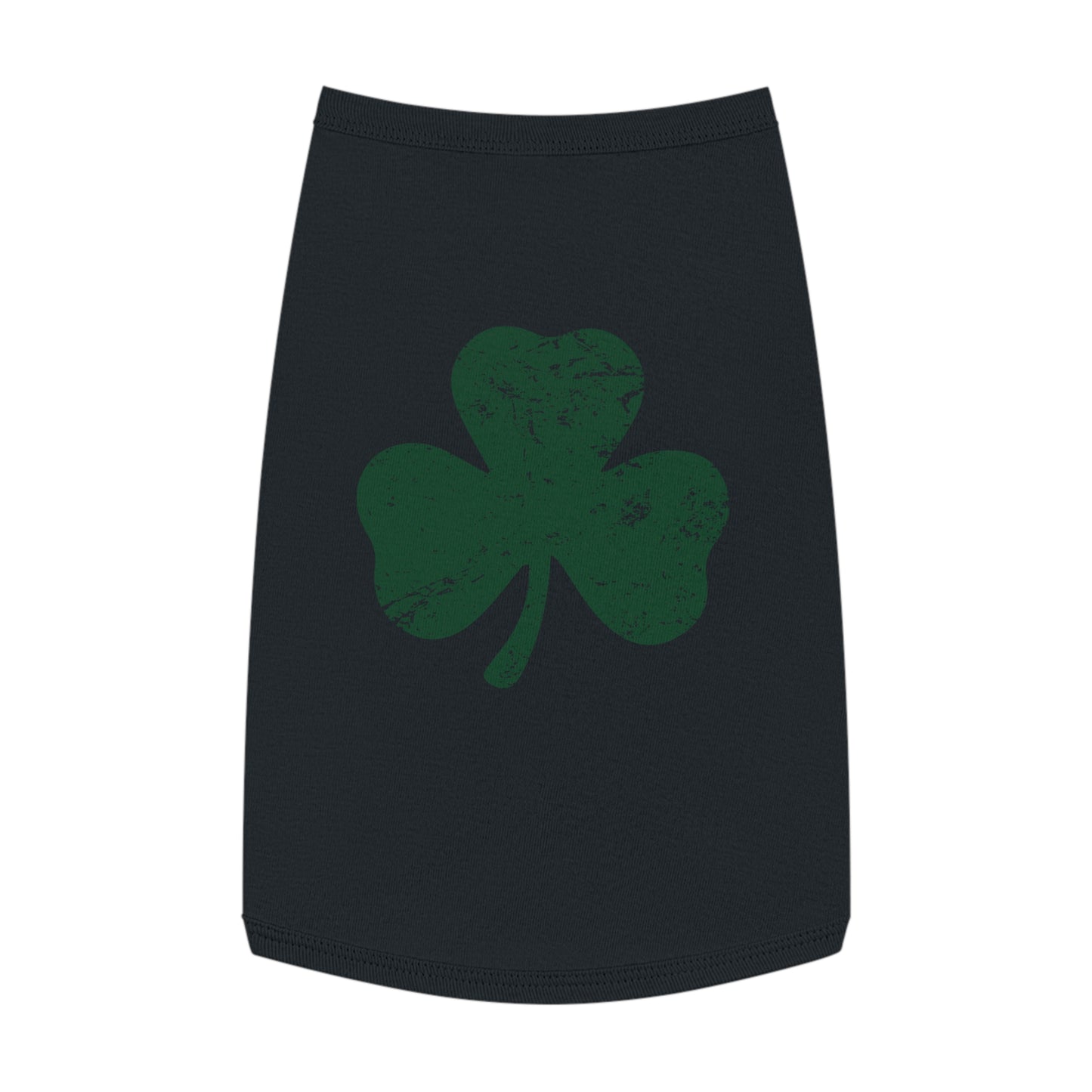 St. Patrick's Day Pet Tank Top with Shamrock Design