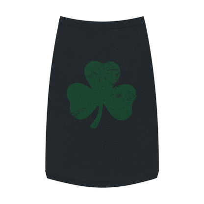 St. Patrick's Day Pet Tank Top with Shamrock Design