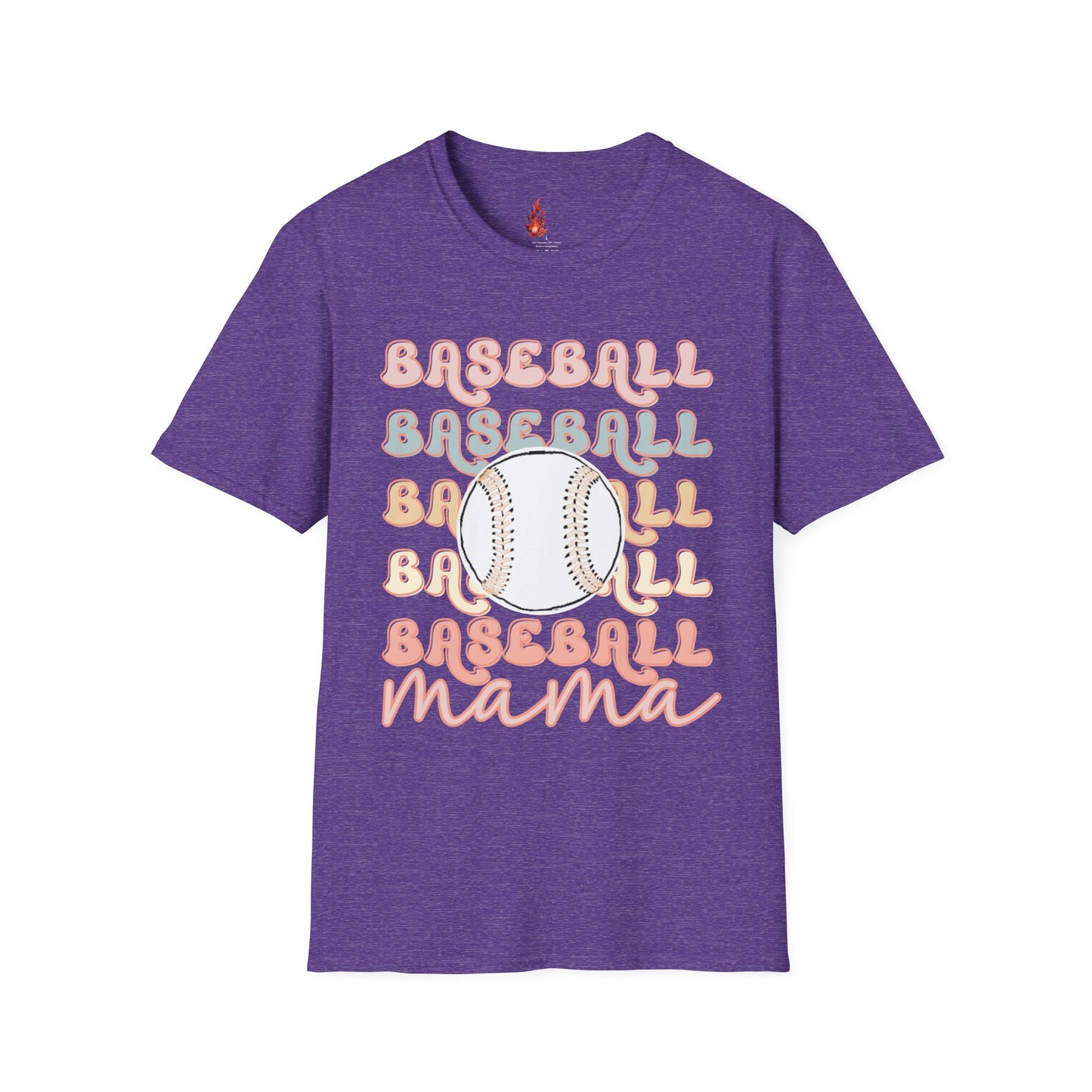 Baseball Mama Unisex Softstyle T-Shirt - Perfect for Sports Moms