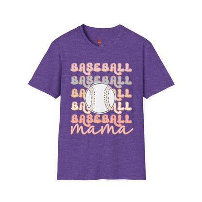 Baseball Mama Unisex Softstyle T-Shirt - Perfect for Sports Moms