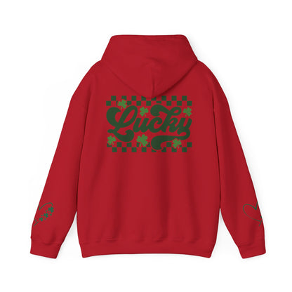 Lucky Heart Floral Hoodie for Unisex - St. Patrick's Day Sweatshirt