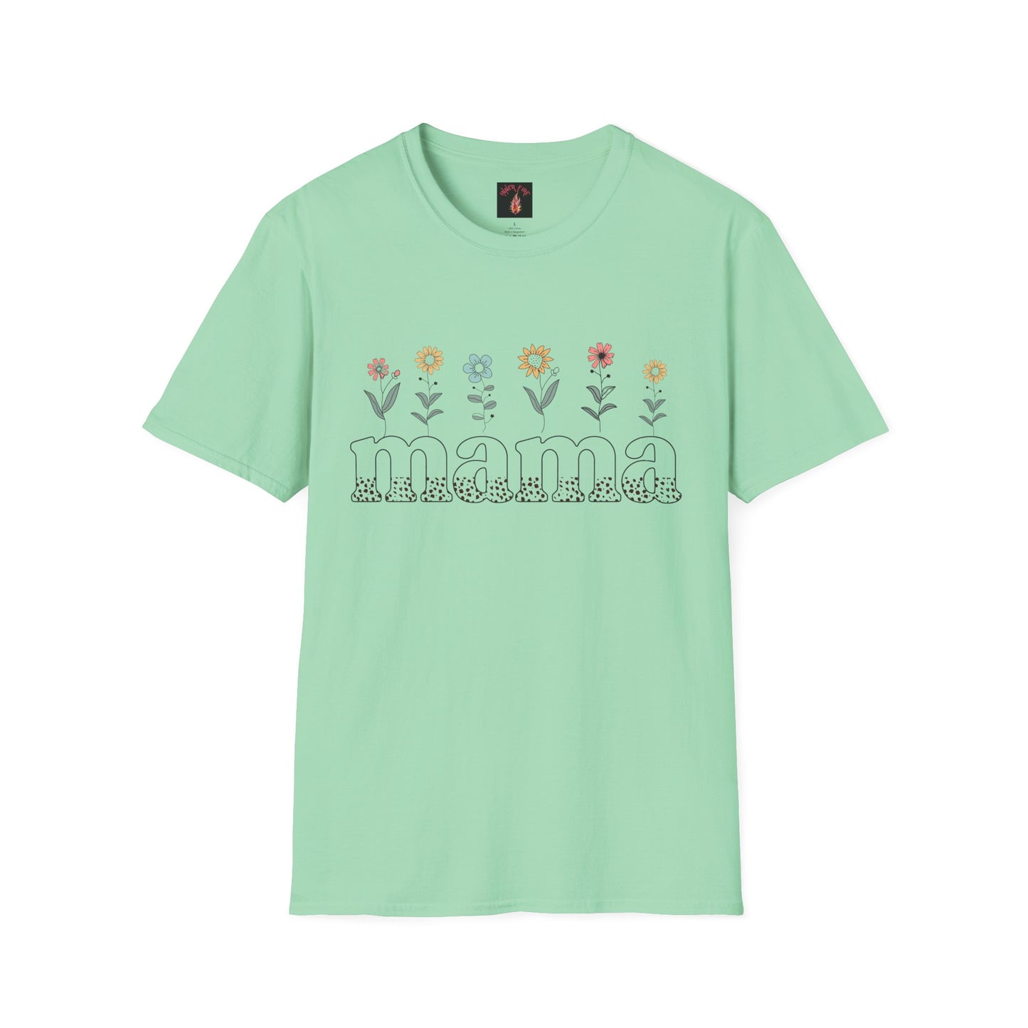 Floral Mama T-Shirt for Moms - Unisex Softstyle Tee