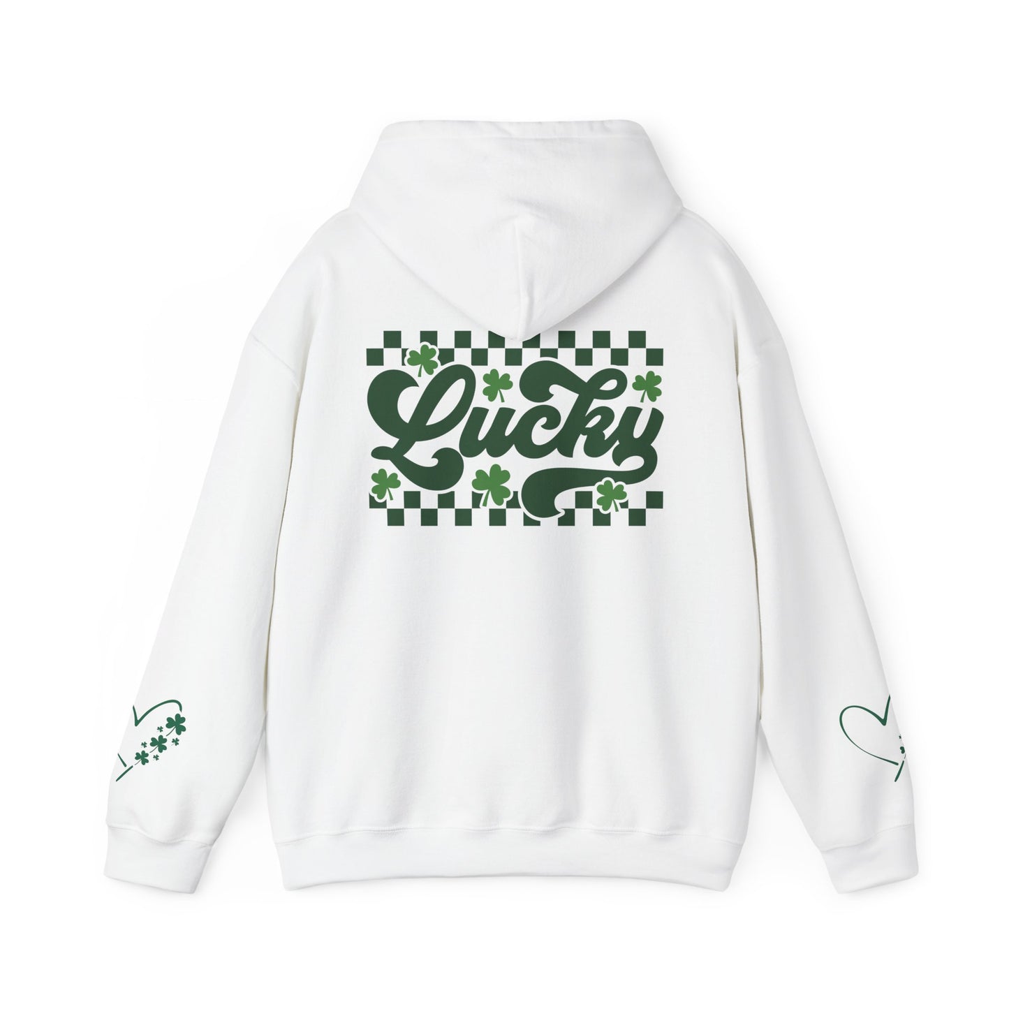 Lucky Heart Floral Hoodie for Unisex - St. Patrick's Day Sweatshirt