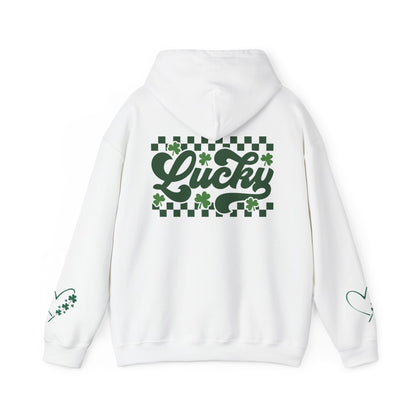 Lucky Heart Floral Hoodie for Unisex - St. Patrick's Day Sweatshirt