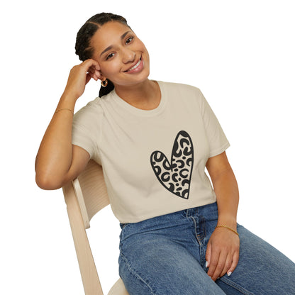 Leopard Love Unisex Softstyle T-Shirt - Perfect for Casual Wear & Gifts