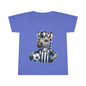 Playful Zebra Soccer Toddler T-Shirt