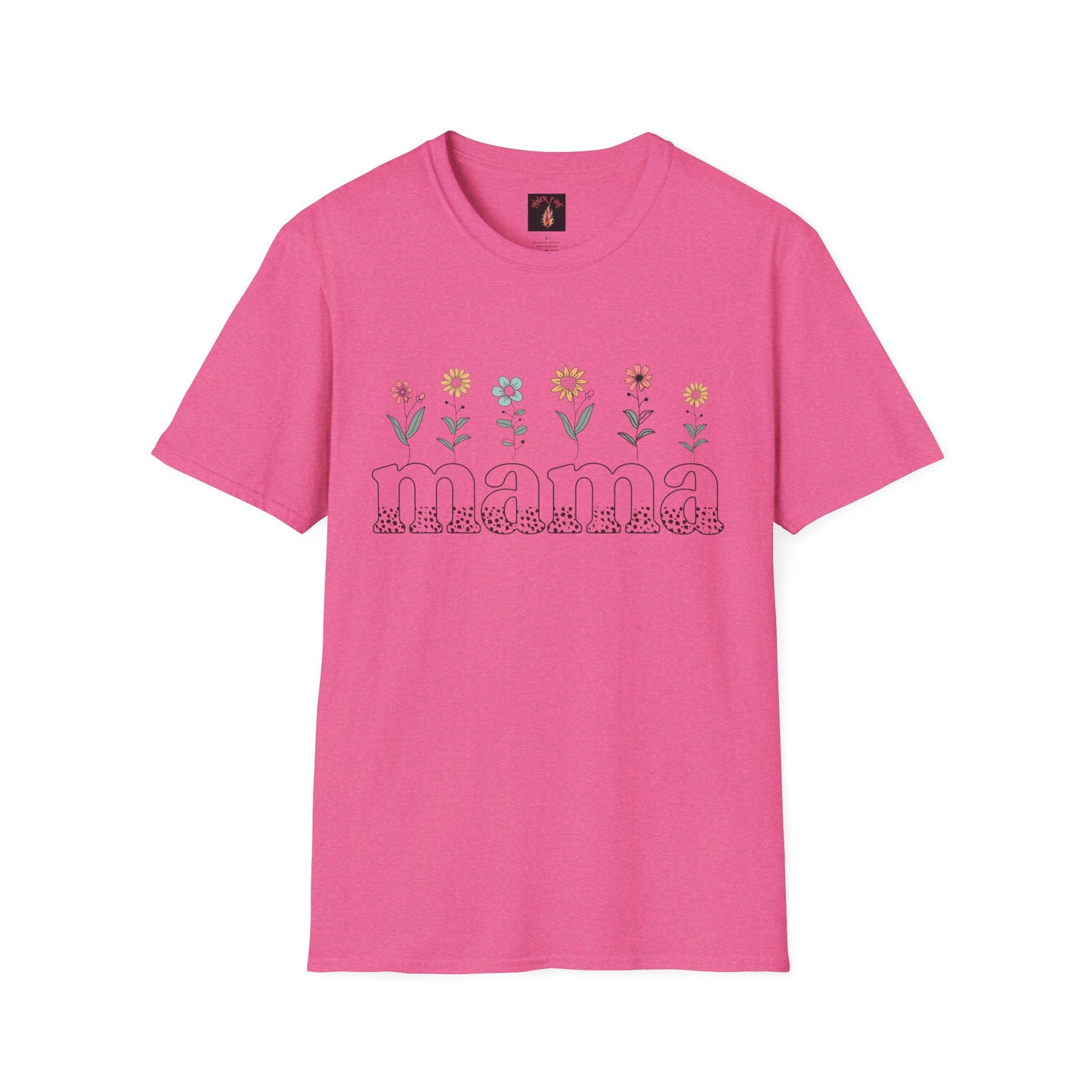 Floral Mama T-Shirt for Moms - Unisex Softstyle Tee
