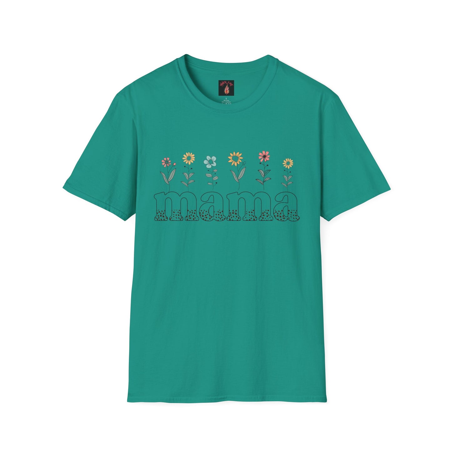 Floral Mama T-Shirt for Moms - Unisex Softstyle Tee