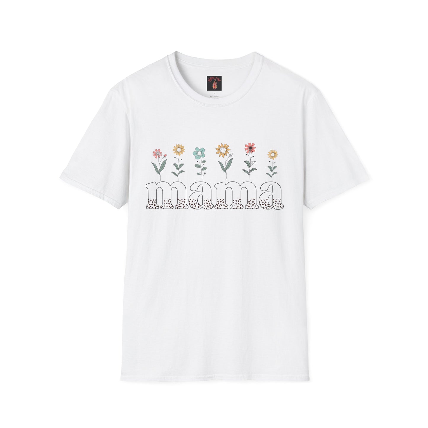 Floral Mama T-Shirt for Moms - Unisex Softstyle Tee