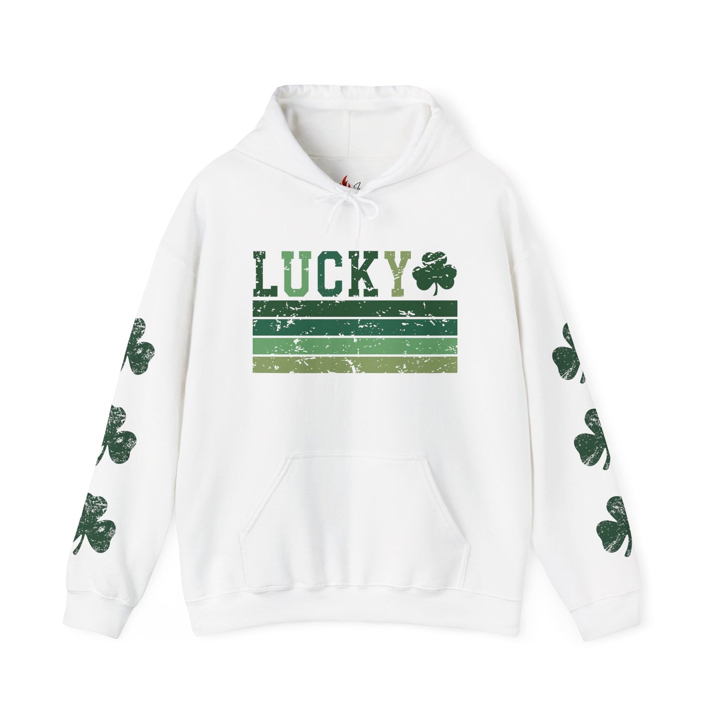 Lucky Shamrock Unisex Hooded Sweatshirt for St. Patrick's Day
