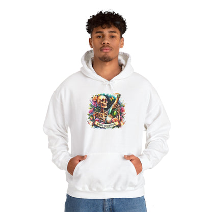 Cheers to Surviving - with Skeletons Hoodie - Unisex Heavy Blend Sweatshirt for Everyday Comfort