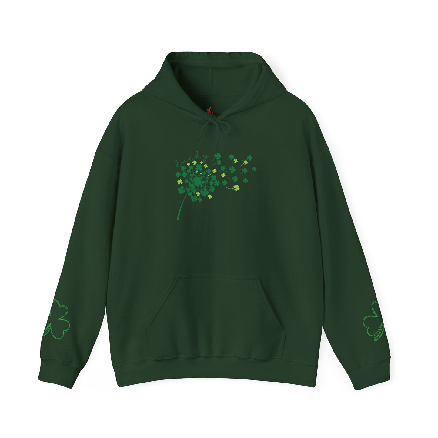 St. Patrick's Day Clover Hoodie - Unisex Heavy Blend™ Sweatshirt