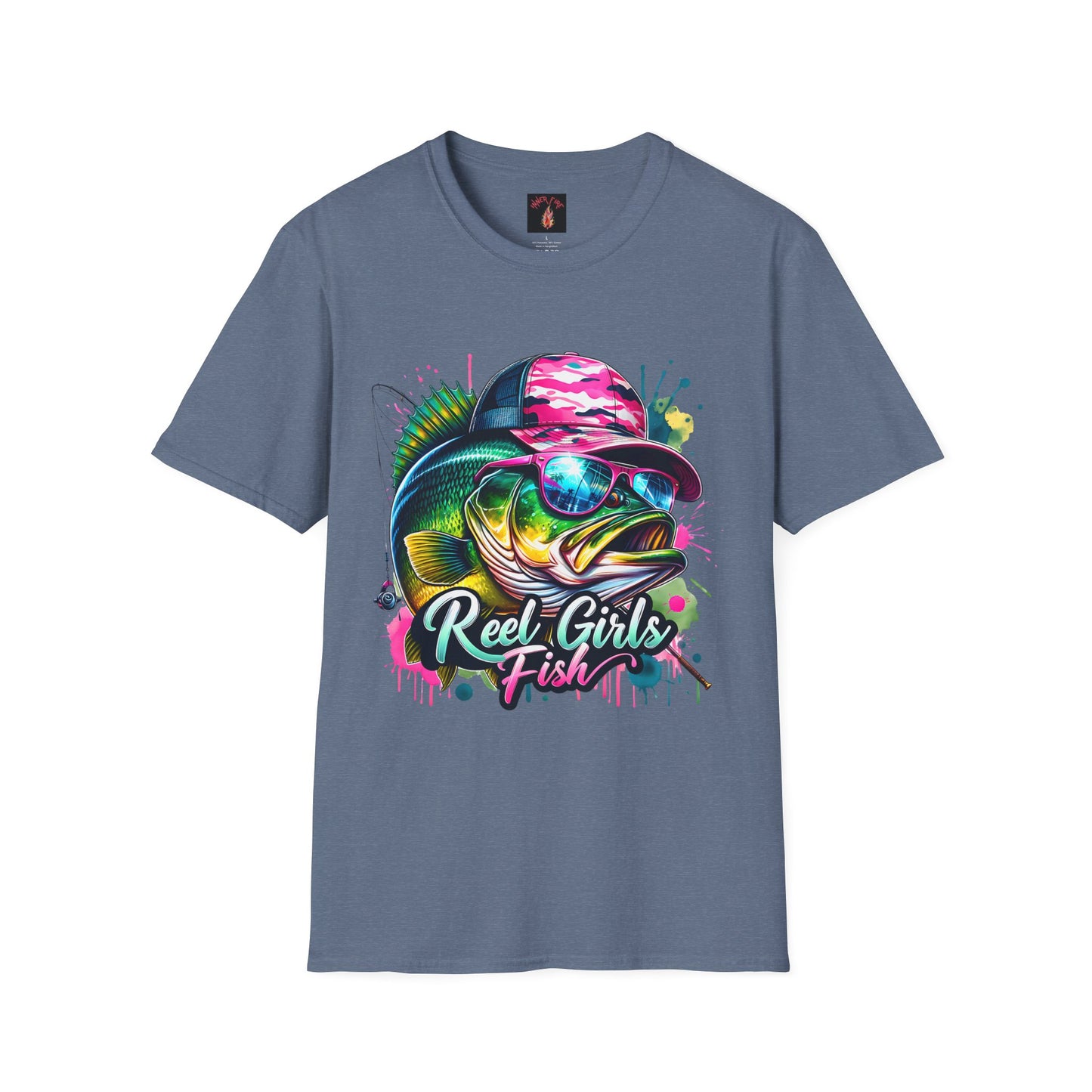 "Reel Girls Fish" Graphic T-Shirt - Fun & Sporty Fishing Tee