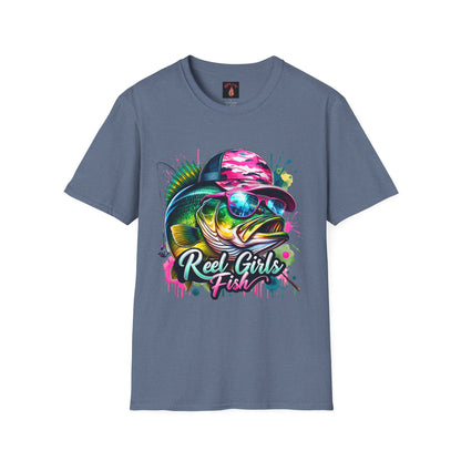 "Reel Girls Fish" Graphic T-Shirt - Fun & Sporty Fishing Tee