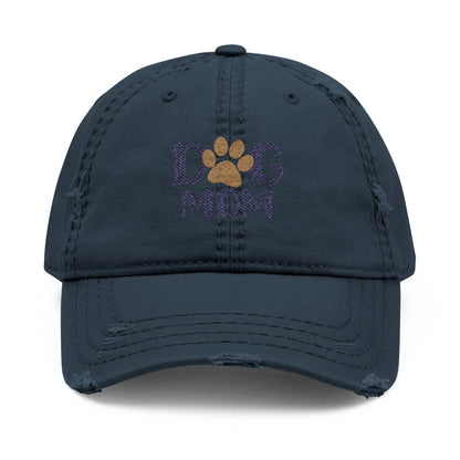 Distressed Dog Mom Hat