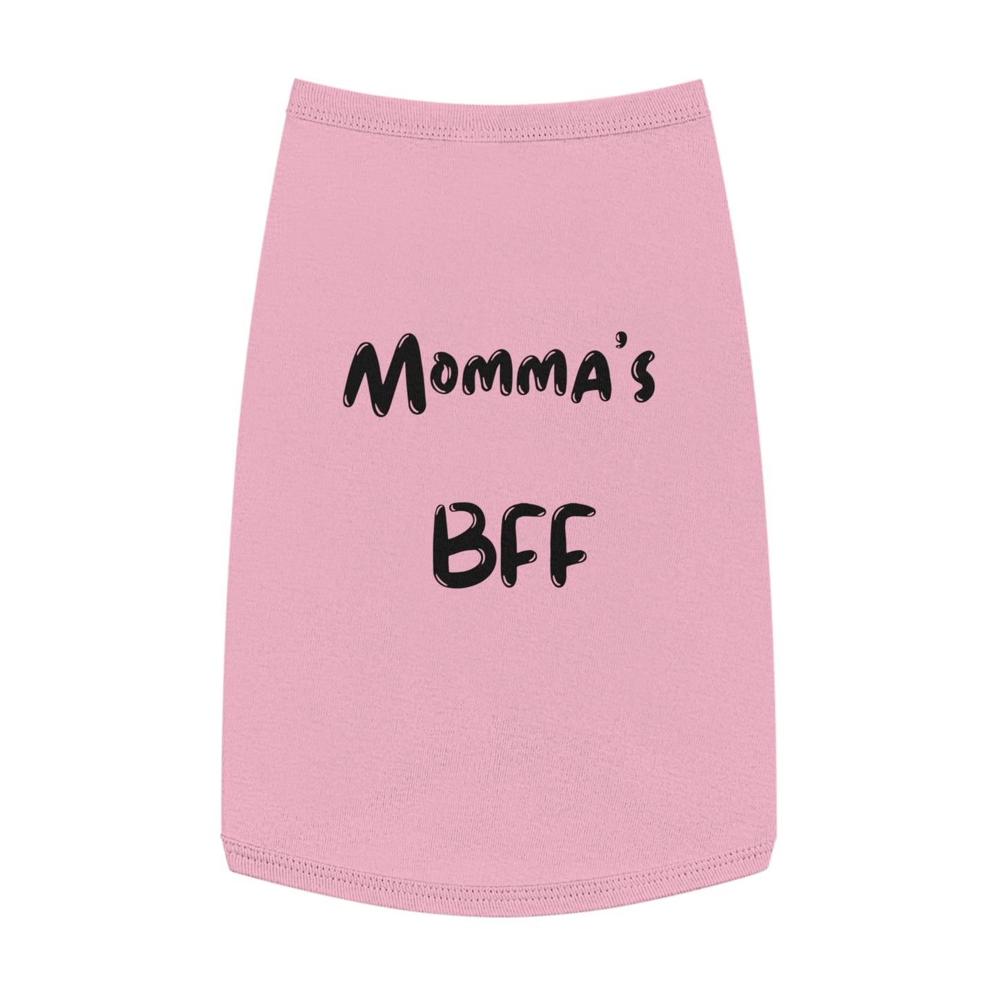 Cute Pet Tank Top - 'Momma's BFF' Dog Apparel for Everyday Wear