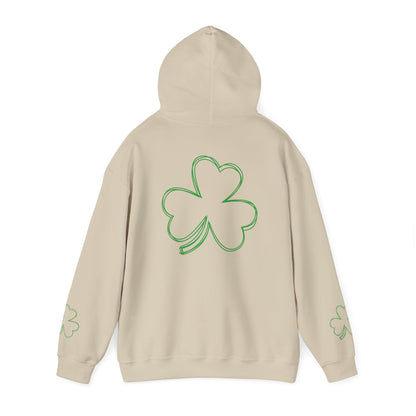 St. Patrick's Day Clover Hoodie - Unisex Heavy Blend™ Sweatshirt