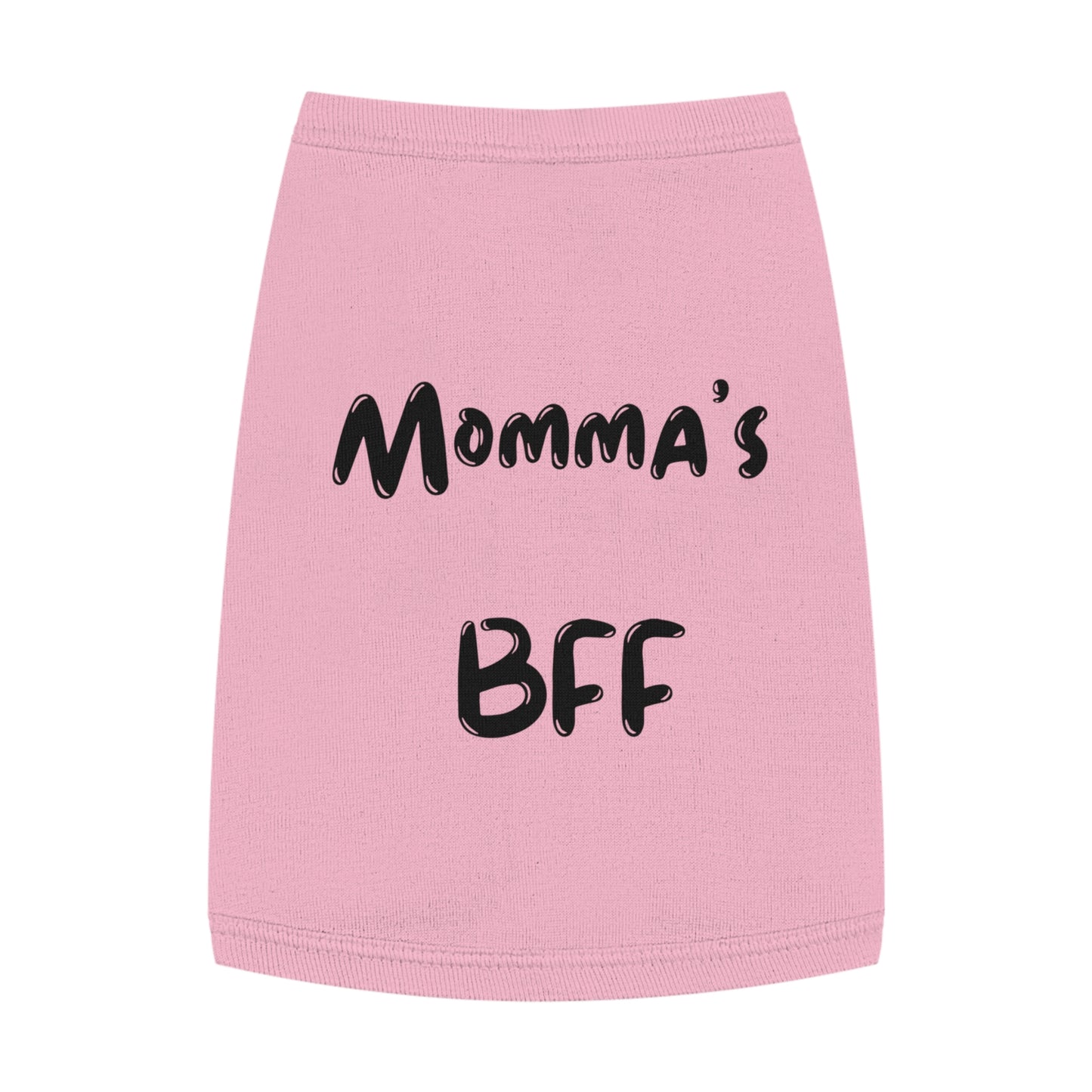 Cute Pet Tank Top - 'Momma's BFF' Dog Apparel for Everyday Wear