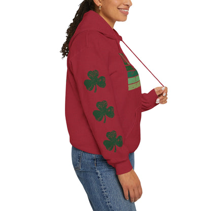 Lucky Shamrock Unisex Hooded Sweatshirt for St. Patrick's Day
