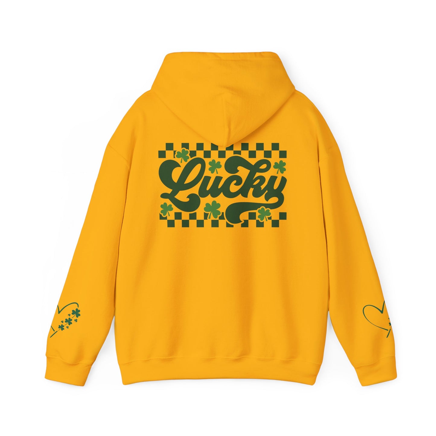 Lucky Heart Floral Hoodie for Unisex - St. Patrick's Day Sweatshirt