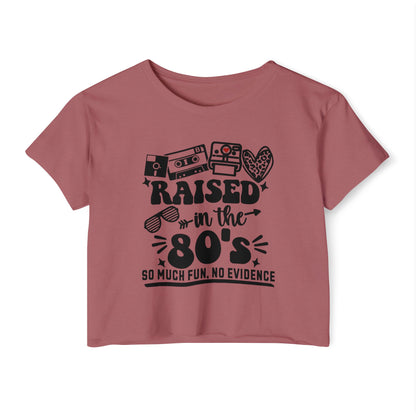 Festival Crop Top - Raised in the 80's Design