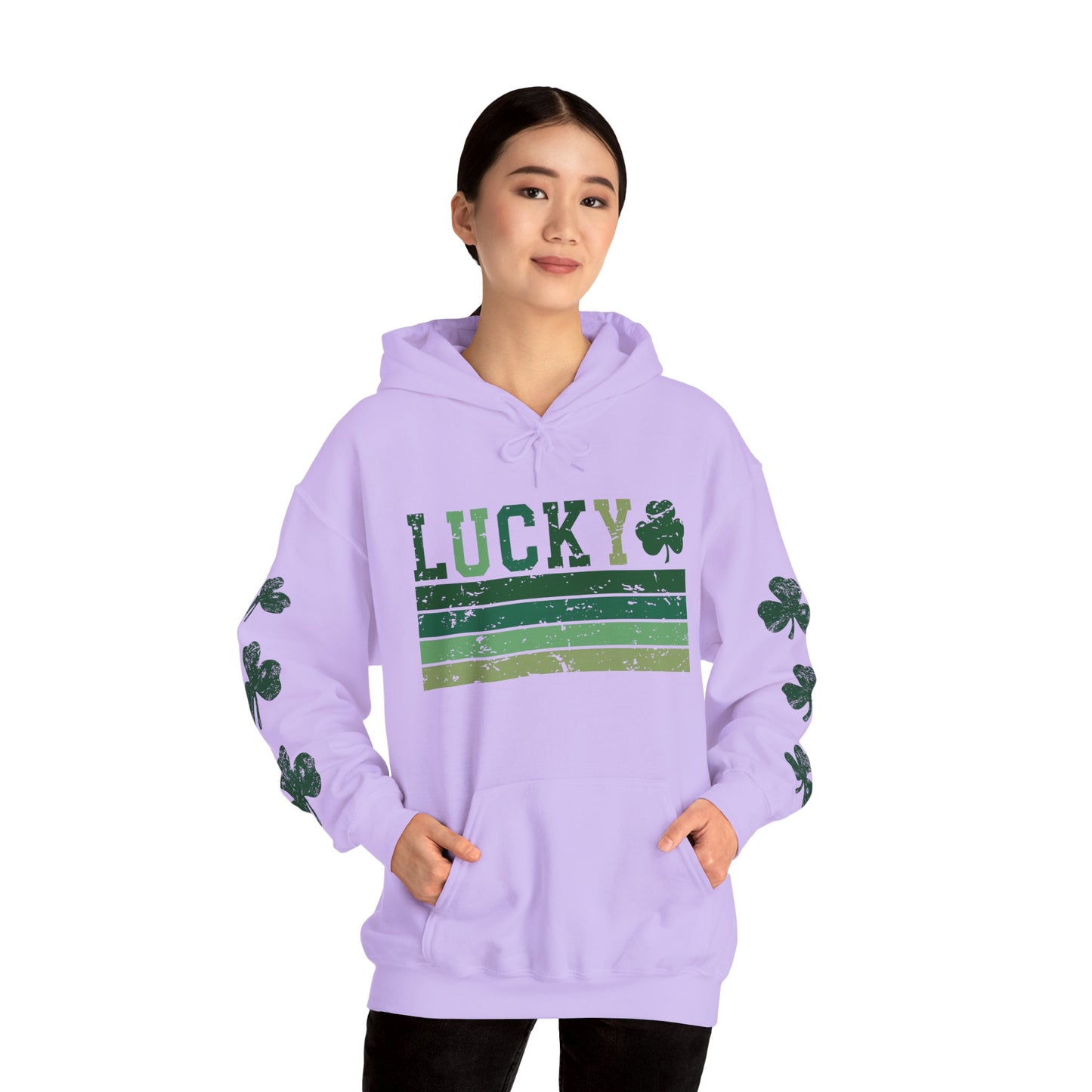 Lucky Shamrock Unisex Hooded Sweatshirt for St. Patrick's Day