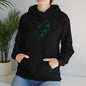 Lucky Heart Floral Hoodie for Unisex - St. Patrick's Day Sweatshirt