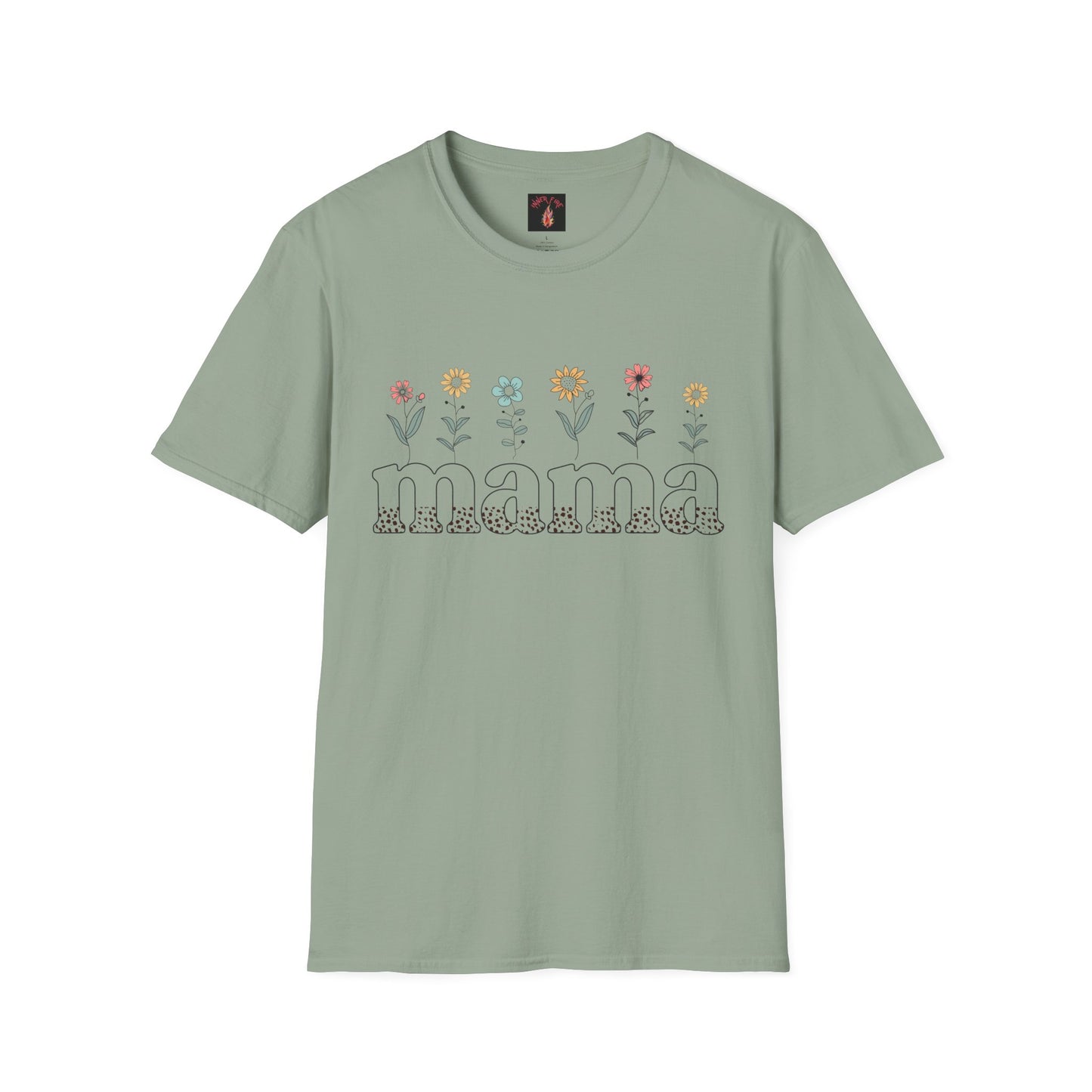 Floral Mama T-Shirt for Moms - Unisex Softstyle Tee