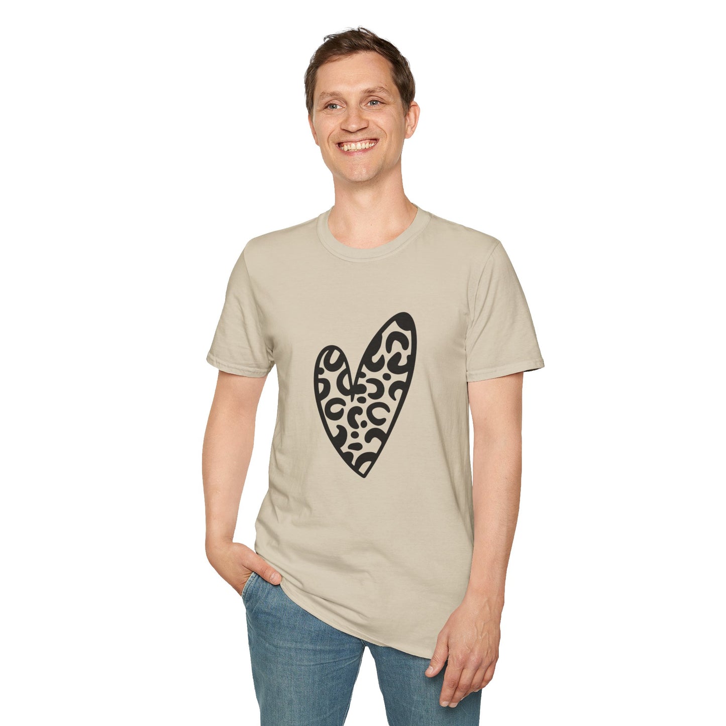 Leopard Love Unisex Softstyle T-Shirt - Perfect for Casual Wear & Gifts