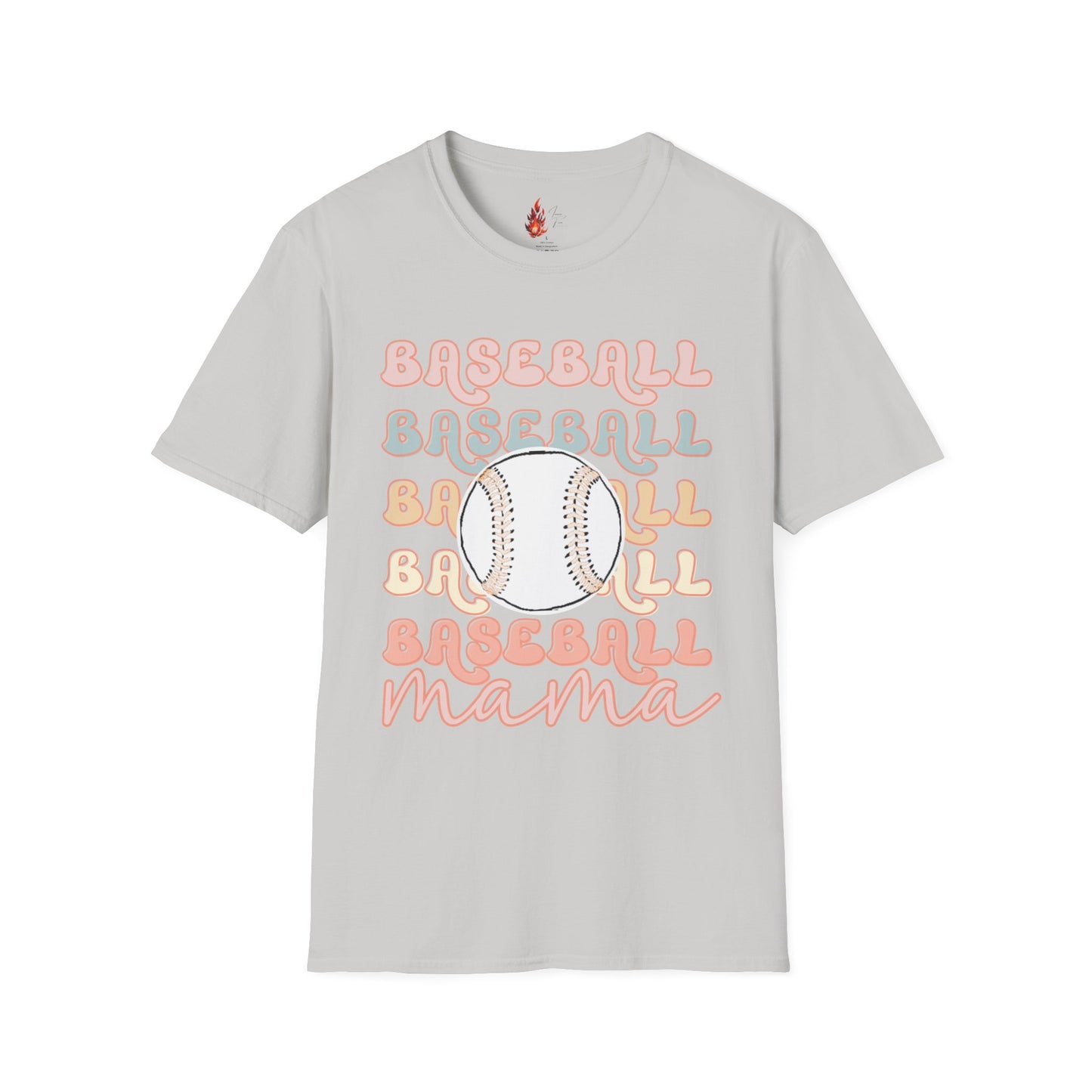 Baseball Mama Unisex Softstyle T-Shirt - Perfect for Sports Moms