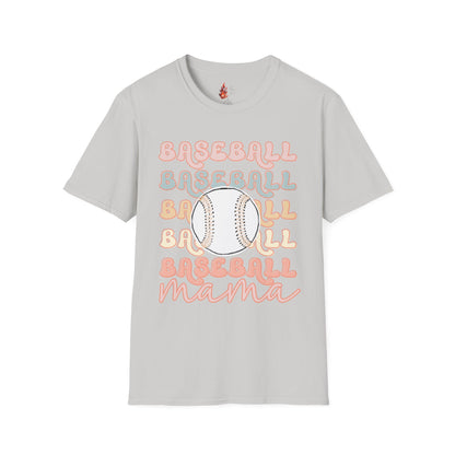 Baseball Mama Unisex Softstyle T-Shirt - Perfect for Sports Moms