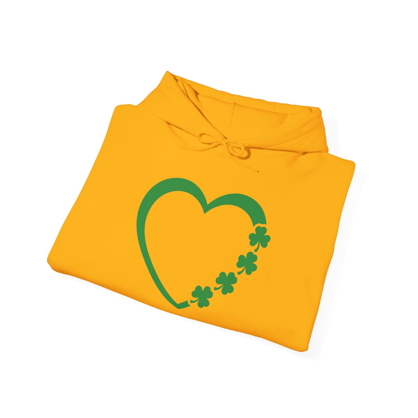 St. Patrick's Day Love Hoodie - Irish Kisses & Shamrock Wishes Sweatshirt