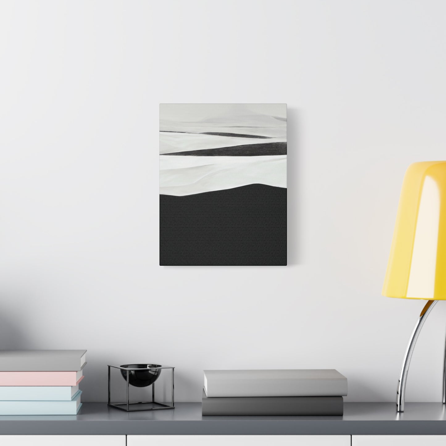 Minimalist Black and White Canvas Art - Modern Home Decor
