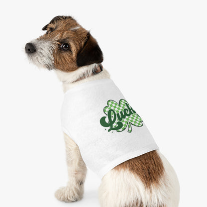 Lucky Clover Pet Tank Top - St. Patrick's Day Dog Apparel