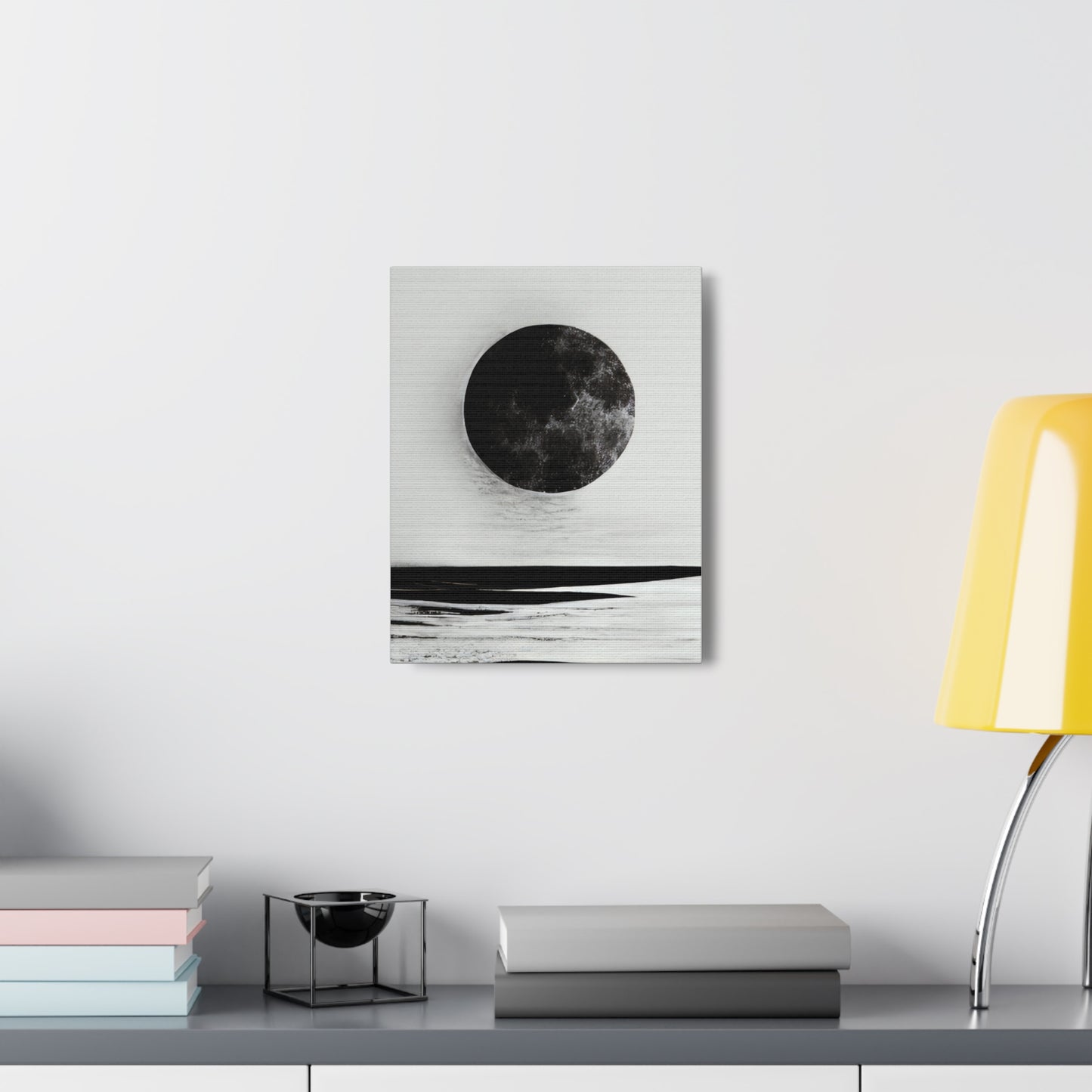 Moonlit Canvas Gallery Wrap - Elegant Wall Art for Home Décor