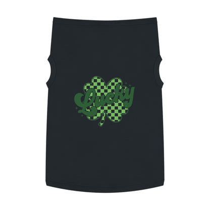 Lucky Clover Pet Tank Top - St. Patrick's Day Dog Apparel