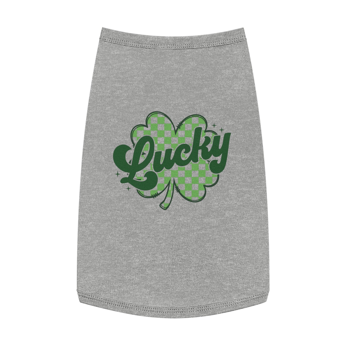Lucky Clover Pet Tank Top - St. Patrick's Day Dog Apparel