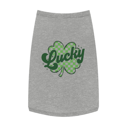 Lucky Clover Pet Tank Top - St. Patrick's Day Dog Apparel