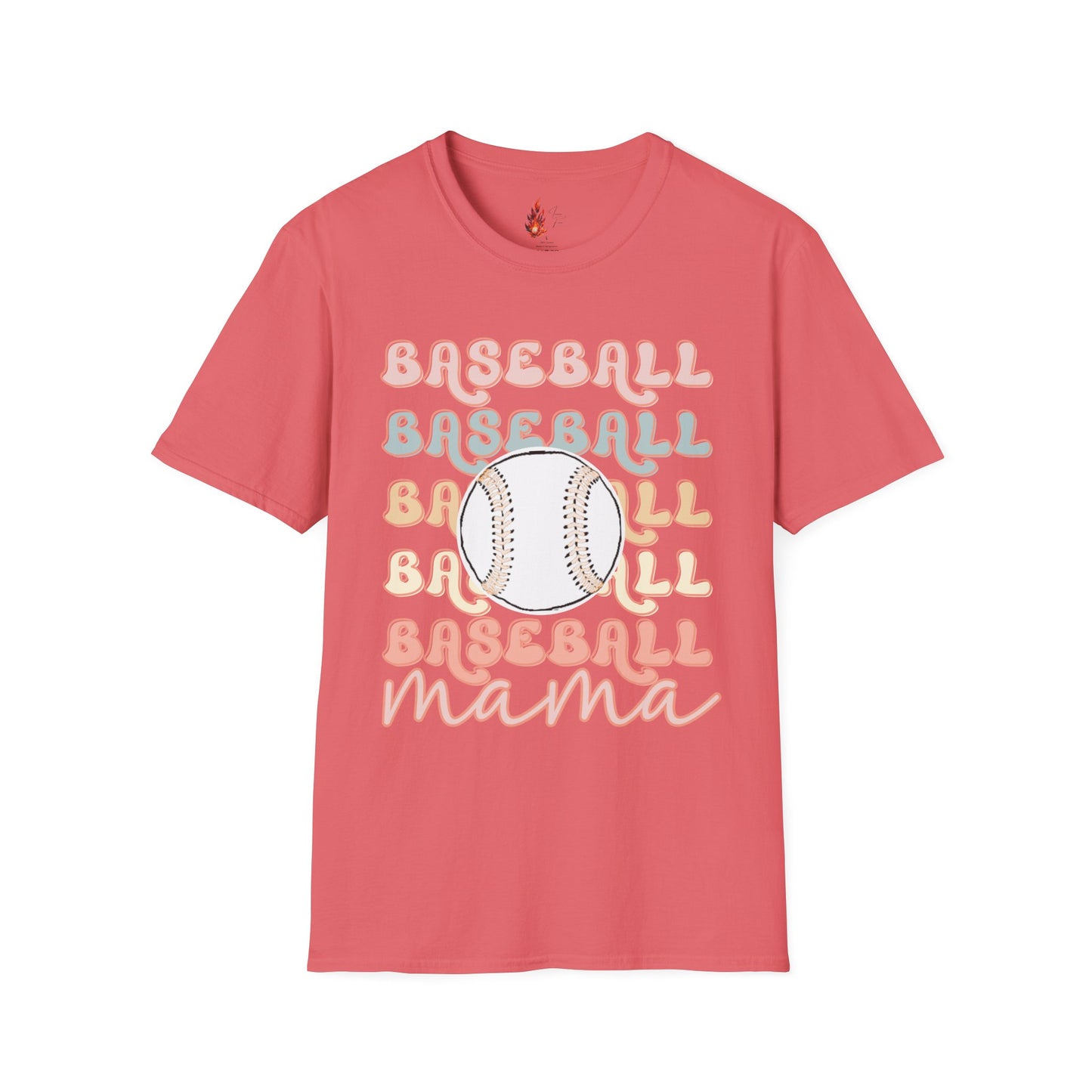 Baseball Mama Unisex Softstyle T-Shirt - Perfect for Sports Moms