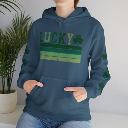 Lucky Shamrock Unisex Hooded Sweatshirt for St. Patrick's Day
